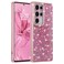 FABSPARK Case for Samsung Galaxy S25 UltraGlitter Crystal Diamond Rhinestone Sequin Shiny Bling Sparkly Glossy Luxury ElectroplatedAesthetic Cute Full Protection for Samsung Galaxy S25 UltraPink