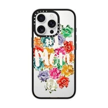 CASETiFY Compact Case for iPhone 16 Pro Lightweight 4 ft 2X Military Grade Drop ProtectionSlim 1 Mom Clear Black