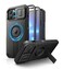 Dexnor for iPhone 13 Pro Max12 Pro Max Case with Slide Camera Cover Adjustable Kickstand Builtin Screen Protector Magsafe Rugged Bumper Cases HeavyDuty Magnetic Protective CoverBlack