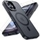 Moupiro for iPhone 16 Case with 2X Screen Protectors Compatible with MagSafe Military Grade Drop Protection Skin Feeling Back Cover Shockproof Slim Fit iPhone 16 Phone Case 61 inchBlack