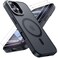 Moupiro for iPhone 16 Case with 2X Screen Protectors Compatible with MagSafe Military Grade Drop Protection Skin Feeling Back Cover Shockproof Slim Fit iPhone 16 Phone Case 61 inchBlack