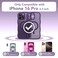 CAPRARO for iPhone 16 Pro Case for Women Girls Upgraded Full Camera Protection Compatible with MagSafe Cute Wave Translucent Matte Phone Case for iPhone 16 Pro Deep Purple