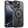 zapica Magnetic for iPhone 16 Pro Max Case Compatible with MagSafe Military Grade Drop Protection Translucent Matte Shockproof AntiScratch Phone Cover Black