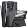 Caka for Samsung Galaxy Z Fold 5 Case Thinner S Pen Holder Hidden Kickstand Hinge Protection Screen Protector Full Body Hard Shockproof Phone Cover with AntiSlip Textured for Fold5 Black