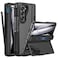 Caka for Samsung Galaxy Z Fold 5 Case Thinner S Pen Holder Hidden Kickstand Hinge Protection Screen Protector Full Body Hard Shockproof Phone Cover with AntiSlip Textured for Fold5 Black