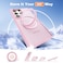 Zalinbo Compatible with Samsung Galaxy S24 Ultra Case with 360Rotatable Magnetic Ring Stand Compatible with MagSafe Military Protection Matte Translucent Phone Cases for S24 Ultra 68Pink