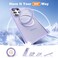 Zalinbo Compatible with Samsung Galaxy S22 S23 Ultra Case with 360Rotatable Magnetic Ring Stand Compatible with MagSafe Military Protection Shockproof Translucent Phone CasePurple