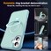 SKYLMW Compatible with iPhone 16 Plus Case with Invisible Magnetic ORing Stand MilitaryGrade Translucent Case for iPhone 16 Plus 67 Compatible with MagSafeGreat Grip Feeling Blue