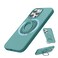 SURPHY 360 Magnetic Stand for iPhone 16 Pro Max Case with Finger Ring Compatible with MagSafe Ring Stand and Finger Ring Phone Case for 16 Pro Max 69 inch 2024 Green