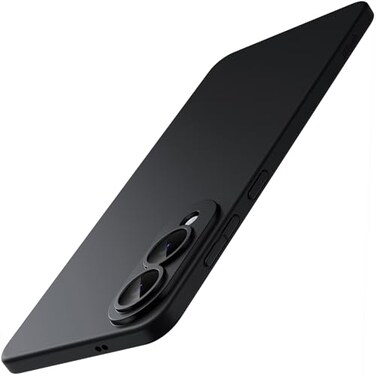 JETech Slim Case for Samsung Galaxy S25 Edge with Camera Lens Full Protection UltraThin Lightweight Matte Finish Minimalist Protective Phone Cover Black