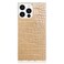 Flaunt Official Square Protective Case Compatible with iPhone 16 Pro Max Compatible with MagSafe Wireless Charging DropTested Shockproof Tan Crocodile