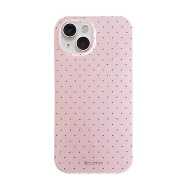 inewateri Compatible with iPhone 13iPhone 14 Case with Cute Fashion Polka Dot Aesthetics Design Simple Case for Soft TPU Slim Protection Case for iPhone 1314Pink