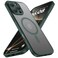 CellEver Strong Magnetic for iPhone 16 Pro Max Case with Camera Control Capture Button Camera Protection Military Drop Protection Compatible with MagSafe Slim Translucent Matte Cover Dark Green