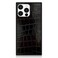 Flaunt Official Square Protective Case Compatible with iPhone 16 Pro Max Compatible with MagSafe Wireless Charging DropTested Shockproof Black Crocodile