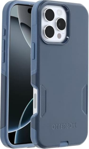 OtterBox iPhone 16 Pro Max Commuter Series Protective Phone Case Blue MilitaryGrade Drop Protection MagSafe Compatible Shockproof Phone Cover Slim Fit with Raised Bezel NonRetail Packaging