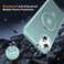 CHAOFEnG Magnetic Compatible with iPhone 13 Case with Stand Military Grade Drop TestedCompatible with Magnet Ring Translucent Slim Hard Back Soft Edge Teal Green