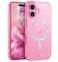 BENTOBEN Magnetic for iPhone 16 Plus Case Clear Crystal Glitter 16Plus Phone Case Compatible with MagSafe Shockproof Sparkly Cute Women Girl Cover for iPhone 16Plus 67 inch Hot Pink Glitter