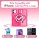 CAPRARO Cute for iPhone 12 Case iPhone 12 Pro Case Compatible with MagSafe Curly Wave Edge Camera Protection 14 FT Drop Protection Magnetic for iPhone 1212 Pro Hot Pink