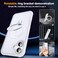 SKYLMW Compatible with iPhone 16 Plus Case with Invisible Magnetic ORing Stand MilitaryGrade Phone Case for iPhone 16 Plus 67 Compatible with MagSafeGreat Grip FeelingTranslucent