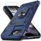 Janmitta Case for iPhone 17e iPhone 16e Phone Cover Built in Slide Camera Lens CoverScreen ProtectorHeavy Duty Shockproof Full Body PhoneCase with Finger Ring Holder KickstandBlue