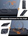 FlyReal Designed for iPhone 15 Pro Max Case with 360 Magnetic Stand Carbon Fiber Phone Case Compatible with Magsafe 16FT Military Protection with Stand Ring 67 Black