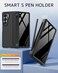 NINKI for Samsung Galaxy Z Fold 6 Case with S Pen Holder Invisible KickstandBuilt in Privacy Screen Protector and HingeShockproof Phone Cover for Samsung Z Fold 6 Case with Slim S Pen Slot Black