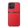Kepuch Case Compatible for Honor 200 SmartHonor X7c Litchi Grain Magnetic Holder Builtin Metal Plate Cover Bumper Red