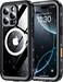 Red2Fire for iPhone 16 Pro Max Case Waterproof Builtin Screen Protector Camera ProtectorCompatible with MagSafeFull Body ShockproofIP68 WaterproofDustproof Phone Case 69 BlackClear