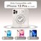 CAPRARO Cute for iPhone 13 Pro Case Compatible with MagSafe Curly Wave Edge Full Camera Protection 14 FT Drop Protection Magnetic Phone Case for 13 Pro 61 Inch Stone