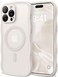 CAPRARO Cute for iPhone 13 Pro Case Compatible with MagSafe Curly Wave Edge Full Camera Protection 14 FT Drop Protection Magnetic Phone Case for 13 Pro 61 Inch Stone
