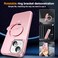 SKYLMW Compatible with iPhone 15 Case with Invisible Magnetic ORing Stand MilitaryGrade Case for iPhone 15 61 Compatible with MagSafeGreat Grip Feeling Rose Gold