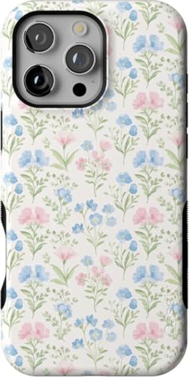 Casely iPhone 16 Pro Max Case Pastel Garden Sunday Best Bold Protective Design Compatible with MagSafe