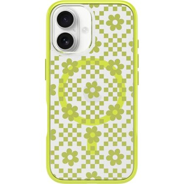 OtterBox iPhone 16 Symmetry Series Clear Case Daisy Dance Yellow UltraThin Sleek iPhone Case Floral iPhone Case