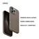 UNIQ Lyden for iPhone 16 Pro Case Flint Grey Minimalist Business Phone Case Integrated Magsafe Charging Ring
