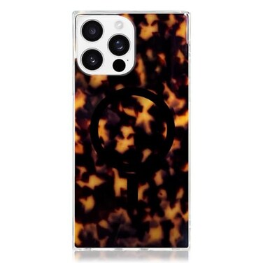 Flaunt Official Square Protective Case Compatible with iPhone 16 Pro Max Compatible with MagSafe Wireless Charging DropTested Shockproof Tortoise Shell