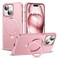 SKYLMW Compatible with iPhone 15 Plus Case with Invisible Magnetic ORing Stand MilitaryGrade Case for iPhone 15 Plus 67 Compatible with MagSafeGreat Grip Feeling Rose Gold