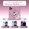 CAPRARO Cute for iPhone 14 Pro Case Compatible with MagSafe Curly Wave Edge Full Camera Protection 14 FT Drop Protection Magnetic Phone Case for 14 Pro 61 Inch Black Currant