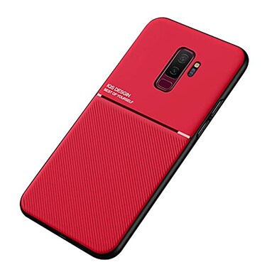 Kepuch Mowen Case Cover Bumper Builtin Metal Plate for Samsung Galaxy S9 S9 Plus Red
