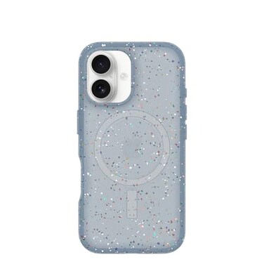 OtterBox Core Series for MagSafe for iPhone 16 ICY Mist Blue Sleek Rubber Design Smooth Finish Camera Bumpers and Protective Screen Lip UltraThin Sleek iPhone Case