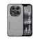 Kepuch Silklike Case Compatible for Redmi Note 14 Pro 5G Magnetic Holder Builtin Metal Plate Cover Bumper Gray