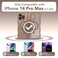 CAPRARO Cute for iPhone 14 Pro Max Case Compatible with MagSafe Curly Wave Edge Full Camera Protection 14 FT Drop Protection Magnetic Phone Case for 14 Pro Max 67 Inch Brown