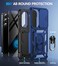 Taisairu for Samsung Galaxy S24Samsung Galaxy S25 Case with Screen Protector Slide Camera Lens Cover Builtin Ring Stand Protective Phone Case for Samsung S25 CaseSamsung S24 Case Blue