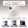 CAPRARO Cute for iPhone 14 Pro Case Compatible with MagSafe Curly Wave Edge Full Camera Protection 14 FT Drop Protection Magnetic Phone Case for 14 Pro 61 Inch Stone