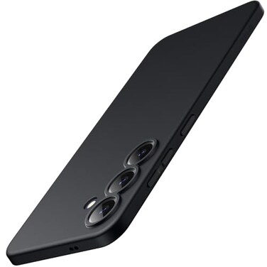 JETech Slim Case for Samsung Galaxy S25 5G with Camera Lens Full Protection UltraThin Lightweight Matte Finish Minimalist Protective Phone Cover Black