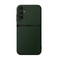 Kepuch Case Compatible for Samsung Galaxy S24 FE Litchi Grain Magnetic Holder Builtin Metal Plate Cover Bumper Green