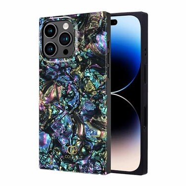 COCOMII Rectangle Case for iPhone 16 Pro Compatible with MagSafe Nebula Abalone Shell