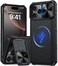 GIVELOT Magnetic for iPhone 16 Pro Case Slide Camera Cover Compatible with Magsafe Kickstand Military Grade Protection Shockproof Rugged Case for iPhone 16 ProBlack