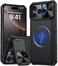 GIVELOT Magnetic for iPhone 16 Pro Case Slide Camera Cover Compatible with Magsafe Kickstand Military Grade Protection Shockproof Rugged Case for iPhone 16 ProBlack