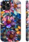 STARVIP for iPhone 12 CaseiPhone 12 Pro Case Wireless Charging DualLayer Soft Silicone Hard Shell with Cute Wildflower DesignProtective Phone Cover for Women Vibrant Defined Blossoms