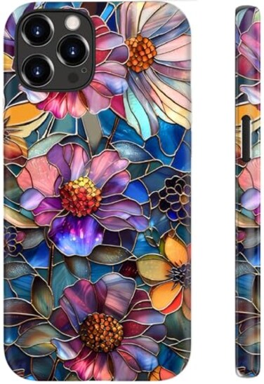 STARVIP for iPhone 12 CaseiPhone 12 Pro Case Wireless Charging DualLayer Soft Silicone Hard Shell with Cute Wildflower DesignProtective Phone Cover for Women Vibrant Defined Blossoms